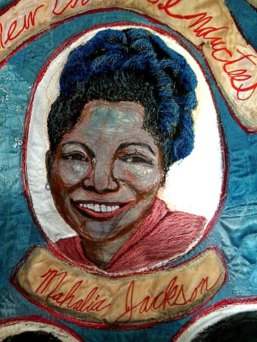 Detail of Mahalia Jackson (part of New Orleans' Inductees, Rock and Roll Hall of Fame)