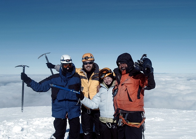 Summit of Cayambe- 18,700 feet