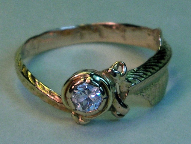 mom's diamond fin ring
