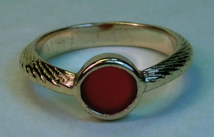 carnelian courage ring