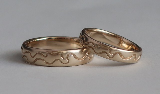 Custom wedding rings #windingrivers #weddingrings