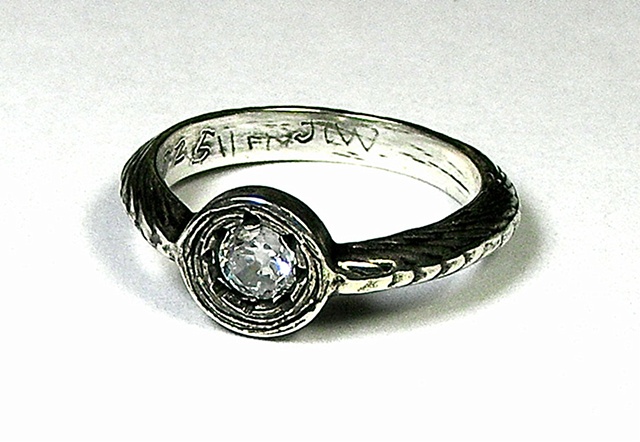 CZ courage ring