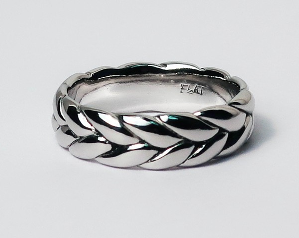 Platinum Braid Ring