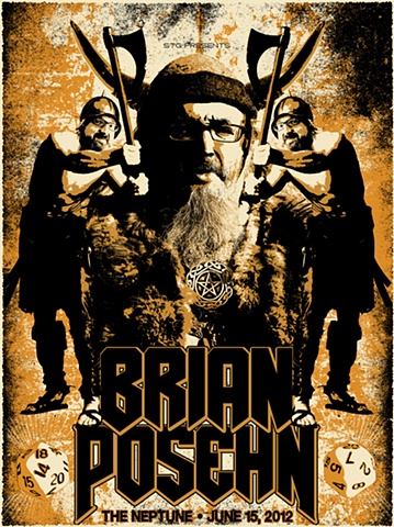 Brian Posehn, Neptune, Seattle, Silk Screen, Poster
