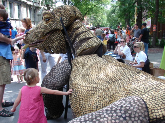 Komodo Dragon Parade Puppet