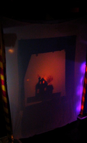 House on Fire Shadow Puppet Scene