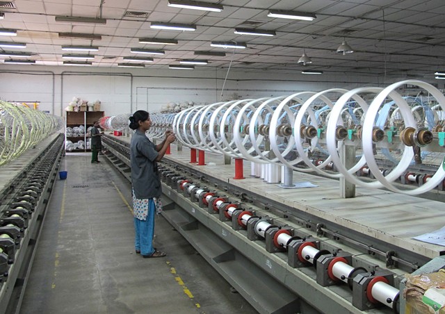 silk weaving mill