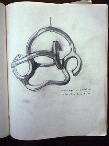 Study of
Homage a Calder by
Eduardo Chillida