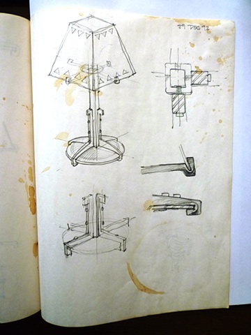 Craftsman style lamp study