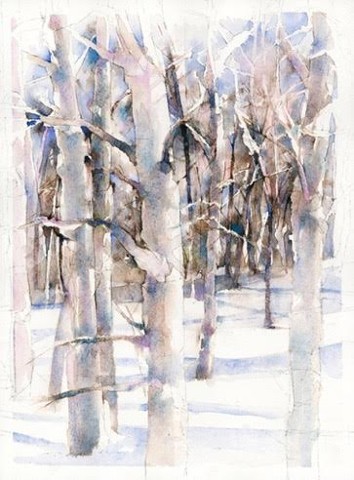 Winter Aspens Study #1: Populus tremuloides