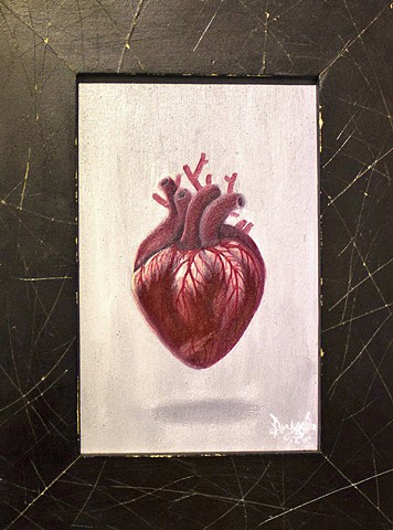 Art, Painting, Pascal Leo Cormier, Payazo, Heart, Meat, Machine, Valentine