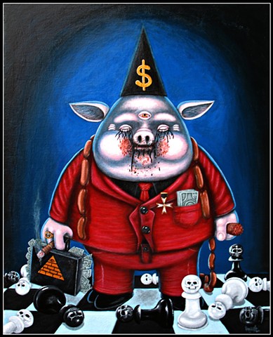 Pig, Enlightenment, Illuminati, Greed