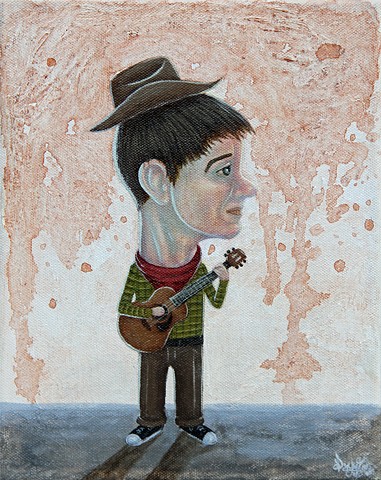 Pascal Leo Cormier, Payazo, Music, Painting, Guitar, Country, Sad Song, Cry, Cowboy, Boy, Kid