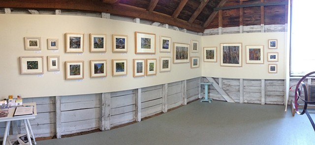 Installation view: Kay Sullivan: Pastels, Port Clyde, Maine