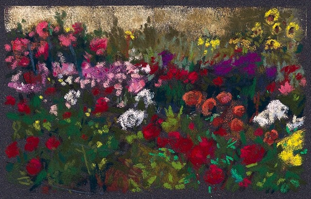 Flower Garden at J's _4 x 6" (sold)