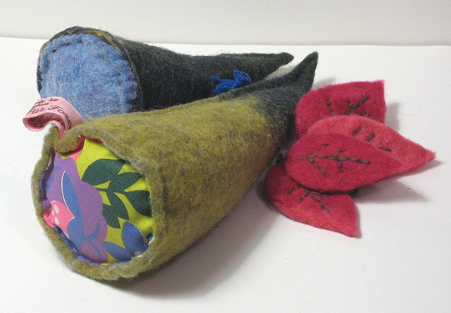 Felt Shapes and Leaves