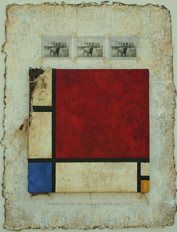 Composition in Red, Blue, Yellow with Fritz