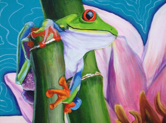 Frog and Lotus detail 3