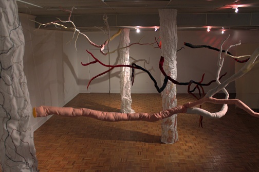 "If a tree falls.." installation view 2