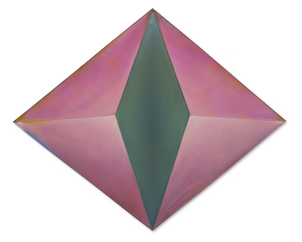 Yvette Cohen lives and works in the Chelsea neighborhood of New York, NY. She creates flat boldly colored shaped painting sculptures, paintings that look like sculptures, positioned to convey infinite air and unlimited possibilities. space sculpture depth