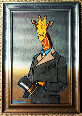giraffe nerd top hat