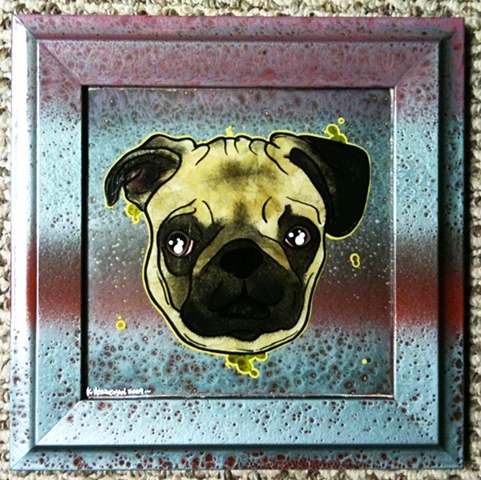 pug painting
