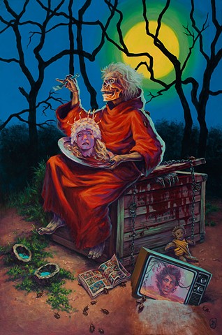 Creepy Stories by Stephen Andrade Creepshow painting print Stephen King Gallery1988 g1988
