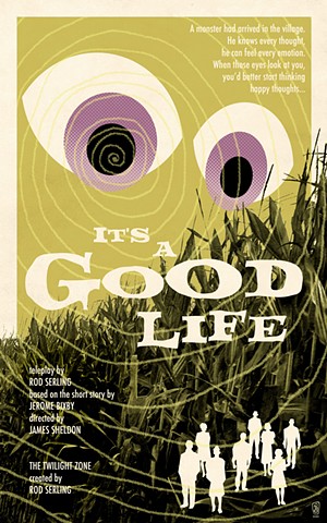 twilight zone it's a good life poster print by stephen andrade art