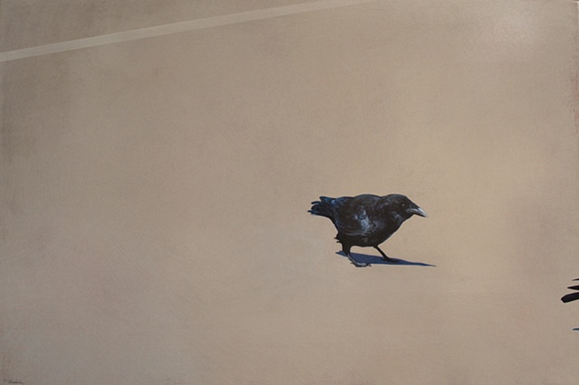 painting of crows 