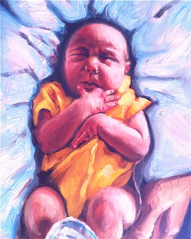 Newborn's portrait for client's girlfriend