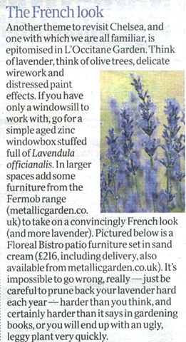 The Times feature - 'The French Look'