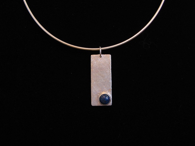 Silver and lapis lazuli
