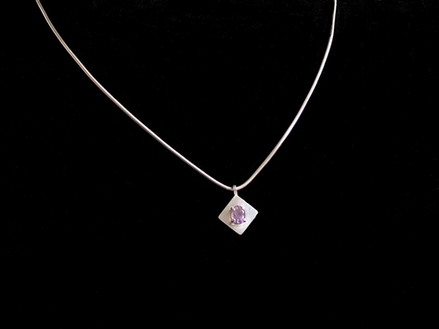 Amethyst and silver