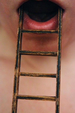 photography body miniatures toys ladder mouth