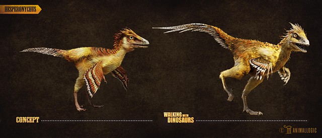 Hesperonychus:  Walking with dinosaurs 3d movie