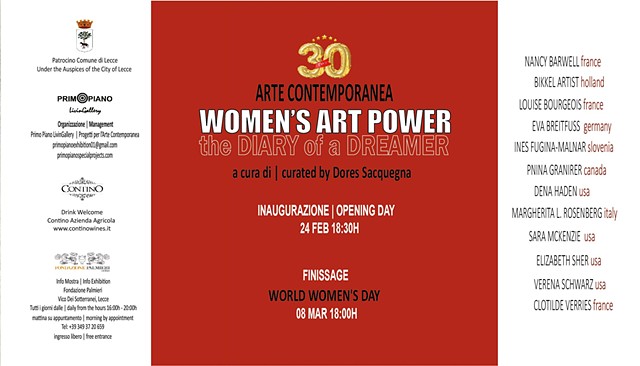 Women's Art Power - Diary of a Dreamer curated by Dores Sacquengna