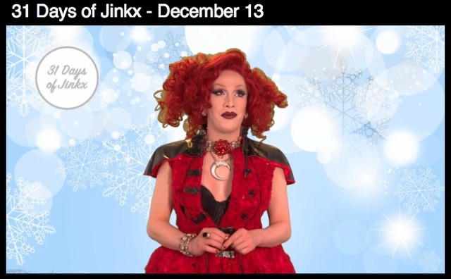 Red Dress on Jinkx Monsoon in "31 days of Jinkx," video on Logo Tv 

see video here::

