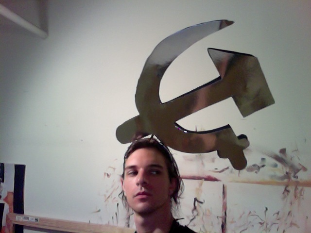 Communist symbol headpiece