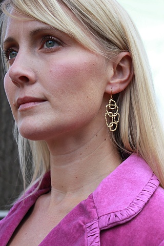 Matte Gold Geometric Earrings (SOLD OUT)