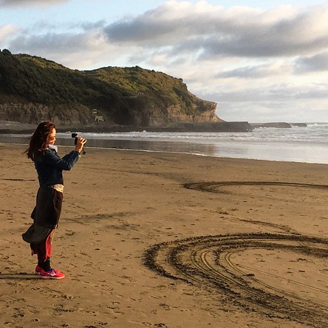 Standing at the exact antipodal coordinate to 11650 Villamartin, Cadiz Province, Southern Spain. @Muriwai Beach, New Zealand