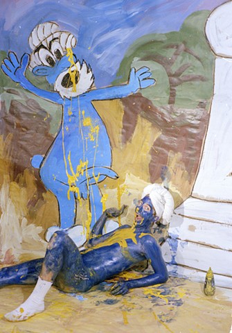 Smurf (pissing in hand) 1992