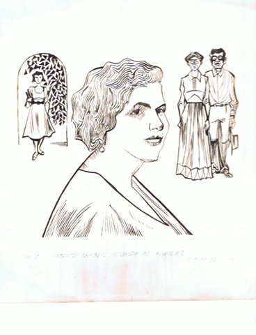 Rafael Tufino - Drawing of Isabel de Andreu de Aguilar