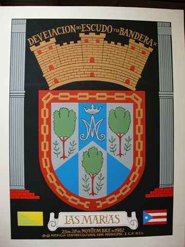 Develacion Escudo y Bandera de Las Marias