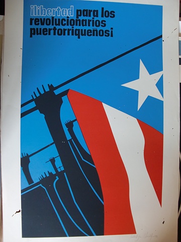 Libertad para los revolucionarios Puertorriquenos (Cartel)