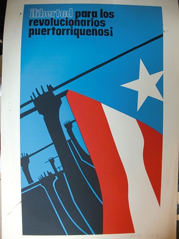 Libertad para los Revolucionarios Puertorriquenos (Serigrafia) 