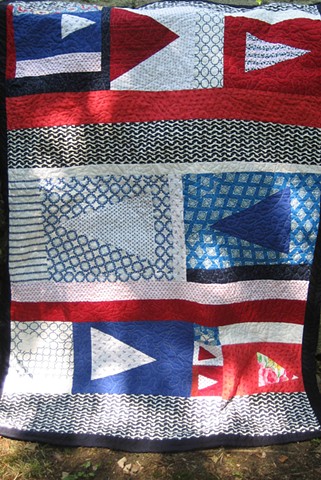 Katelyn's Quilt (I got the idea for the sailing flags from Ashley of filminthefridge)