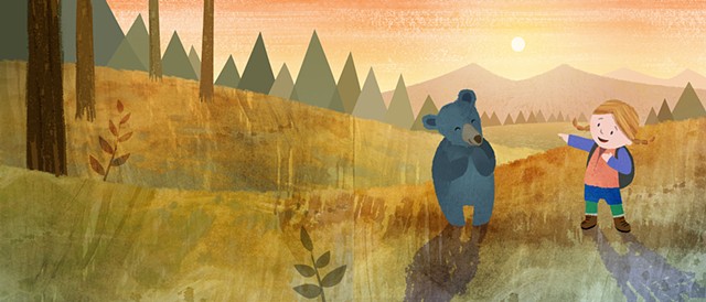 The Great Bear Surprise is a children's book about a girl's experience with a bear in the Montana wilderness.