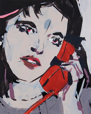 Actress with Telephone