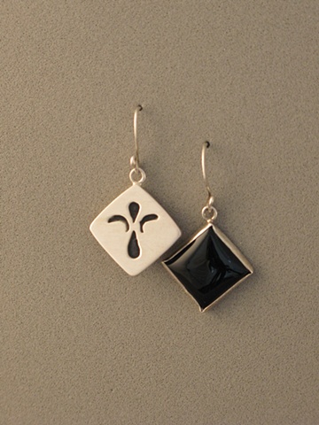 Sterling Silver, Stone:  Onyx