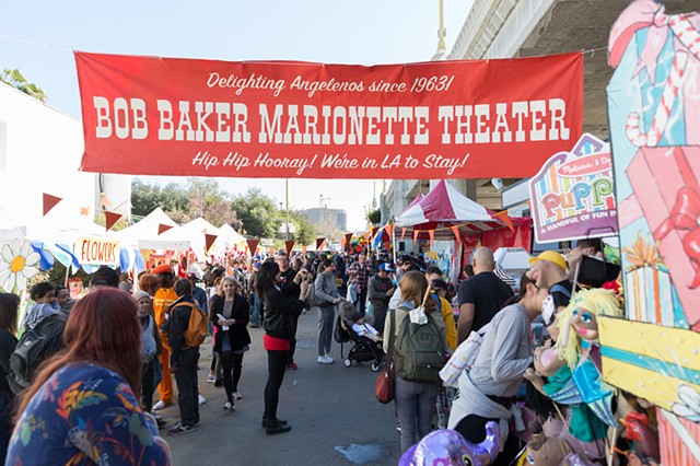 Banner for Bob Baker Day,
Bob Baker Marionette Theatre
Los Angeles, CA